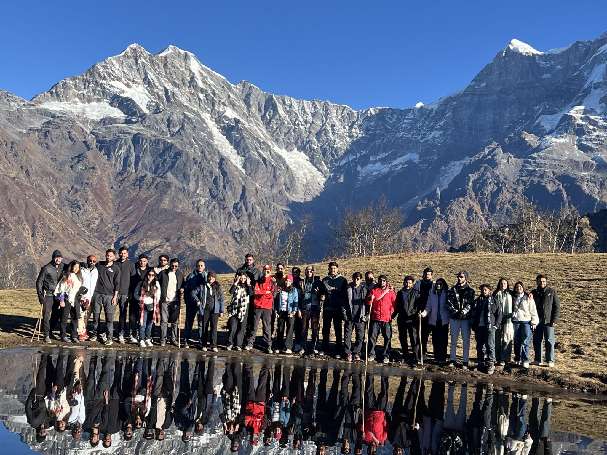 Sacred darshan scene at Madmaheshwar Temple in Himalayas