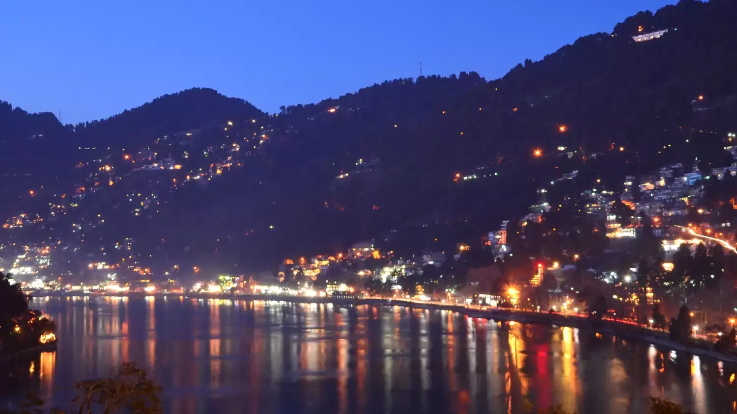 Sunset view in Nainital hills included in tour packages